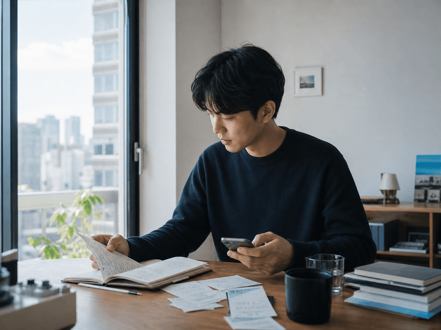 일상의 기록을 살펴보며 자신을 돌아보는 사람